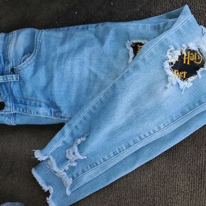 Youth Jeans W/ Harry Potter patches